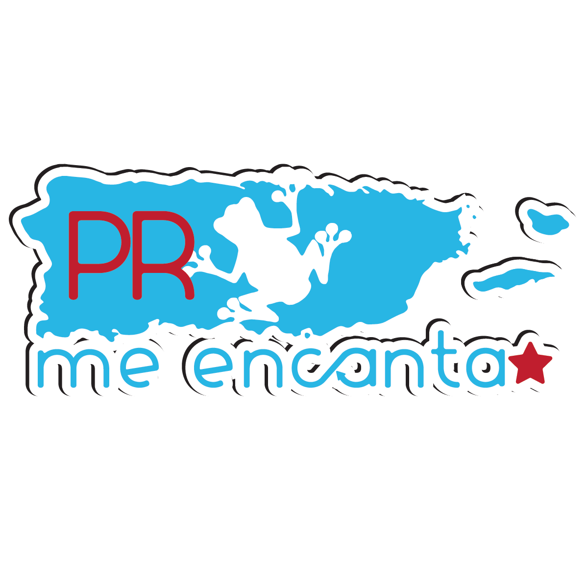 Stickers Mapa Prme Puerto Rico Me Encanta Store 